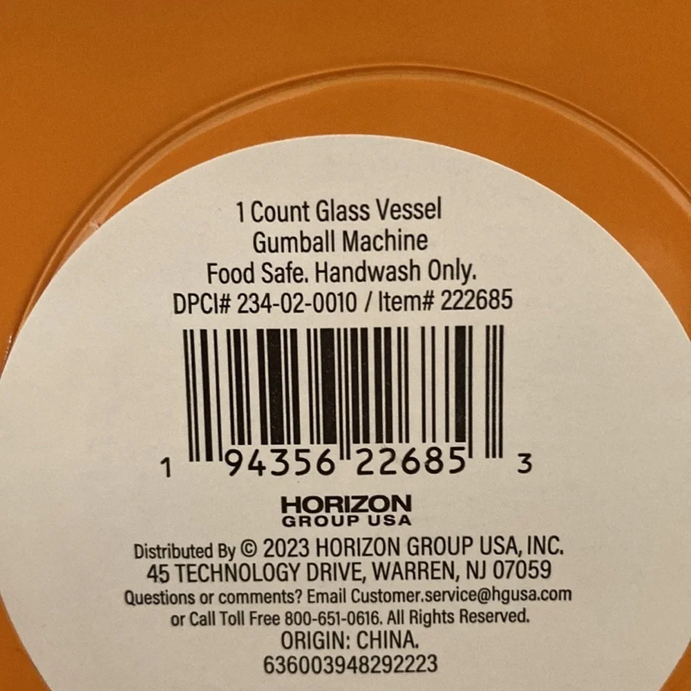 COPY - Target BP Fall 2023 Pumpkin GLASS Gumball Canister